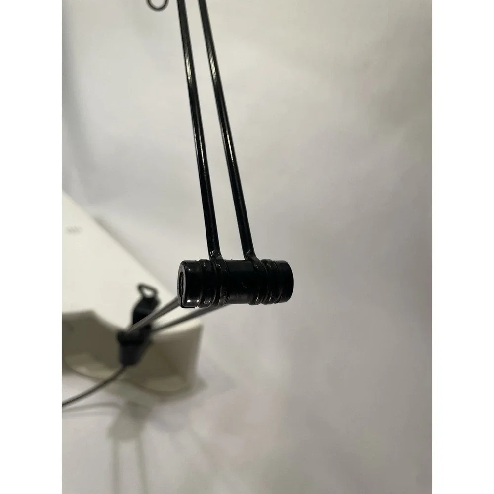 Vtg Ikea Articulating Desk Lamp With Clamp Black Halogen Working